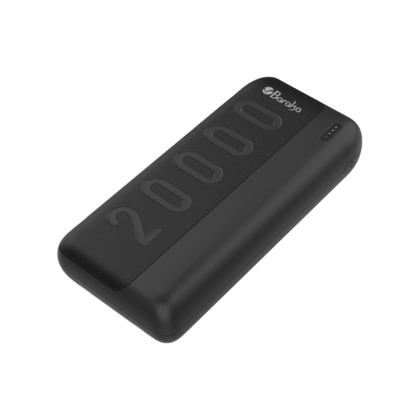Power Bank 20000mAh Noir Avec 2 Entrées Type-C & Micro + 2 Sorties USB 1/2 & Type-C – Baraka BRK-PB43 Noir (20000MAH)