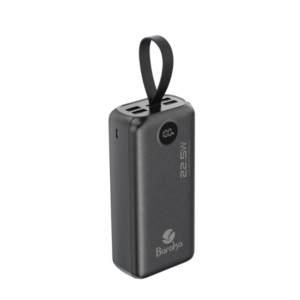 Power Bank 30000mAh Noir Avec 2 Entrées Type-C & Micro + 2 Sorties USB 1/2/3/4 & Type-C – Baraka BRK-PB46 Noir (30000MAH)
