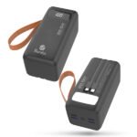 Power Bank 50000mAh Noir Avec 1 Entrée Type-C & Lightning + 1 Sortie Type-C Et 1 Sortie – Baraka BRK-PB55 Noir (50000MAH)
