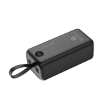 Power Bank 40000mAh Noir Avec 2 Entrées Type-C & Micro + 2 Sorties USB 1/2/3/4 & Type-C – Baraka BRK-PB57 Noir (40000MAH)