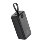 Power Bank 40000mAh Noir Avec 2 Entrées Type-C & Micro + 2 Sorties USB 1/2/3/4 & Type-C – Baraka BRK-PB57 Noir (40000MAH)