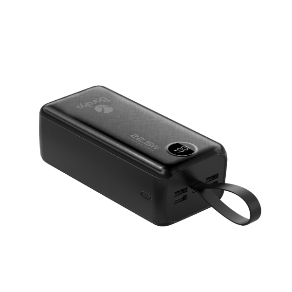 Power Bank 40000mAh Noir Avec 2 Entrées Type-C & Micro + 2 Sorties USB 1/2/3/4 & Type-C – Baraka BRK-PB57 Noir (40000MAH)