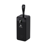 Power Bank 50000mAh Noir Avec 2 Entrées Type-C & Micro + 2 Sorties USB 1/2 & Type-C – Baraka BRK-PB59 Noir (50000MAH)