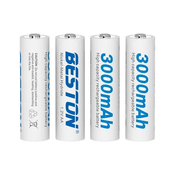 Batterie rechargeable AA 1,2V Ni-MH – Batterie BESTON AA (3000mAh)