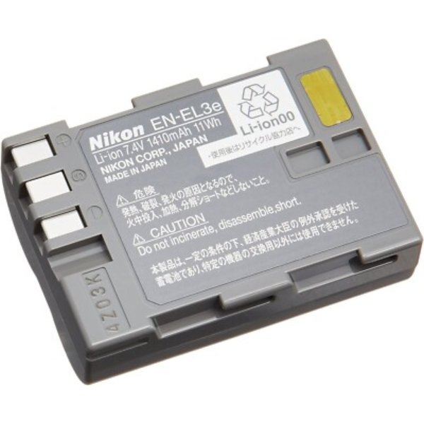 Batterie lithium-ion rechargeable Nikon EN-EL3E (1410 mAh) – Batterie Nikon EN-EL3E