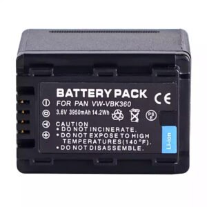 Batterie lithium-ion rechargeable Panasonic VW-VBK360 (3 580 mAh) – Batterie Panasonic VW-VBK360