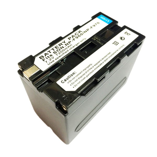 Batterie lithium-ion Sony NP-F970, série L (7,2 V, 6 600 mAh) – Batterie Sony L NP-F970