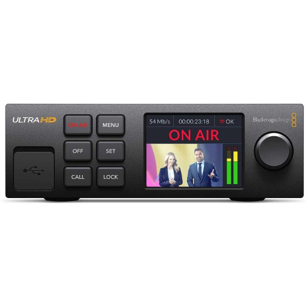 Solution de Streaming compacte 4K avec port USB-C, port Ethernet, 12G-SDI et HDMI 2.0 – Blackmagic Web Presenter 4K