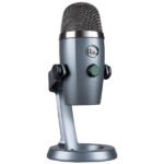 Micro à 2 capsules électrostatiques – directivité multiple – USB – sortie casque – pour – Logitech Blue Yeti Nano USB