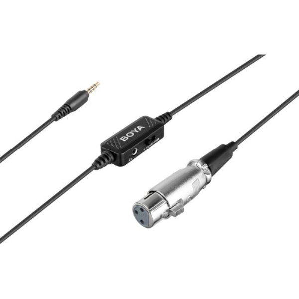Câble micro BOYA XLR vers prise TRRS 3,5 mm – BOYA BY-BCA6