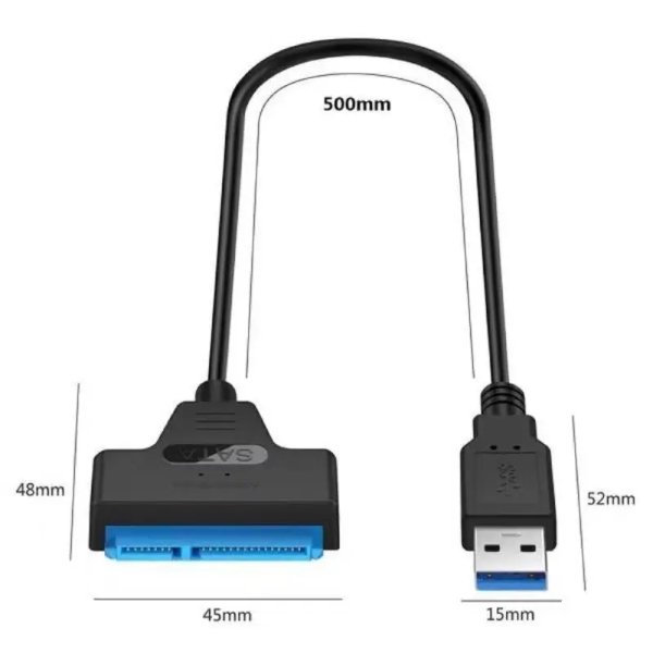 Câble Adaptateur USB 3.0 Vers SATA 2.5″ SSD-HDD – R SCAR RS-USBSATA