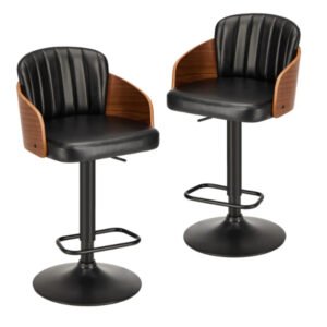 Chaise Tabouret ajustable et pivotant noir – Chaise Tabouret CC-33A