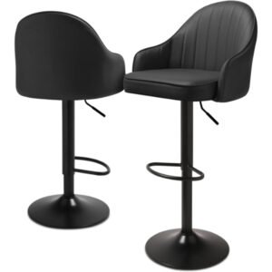 Chaise Tabouret Réglable Pivotante avec Repose-pieds – Chaise Tabouret CC-6006