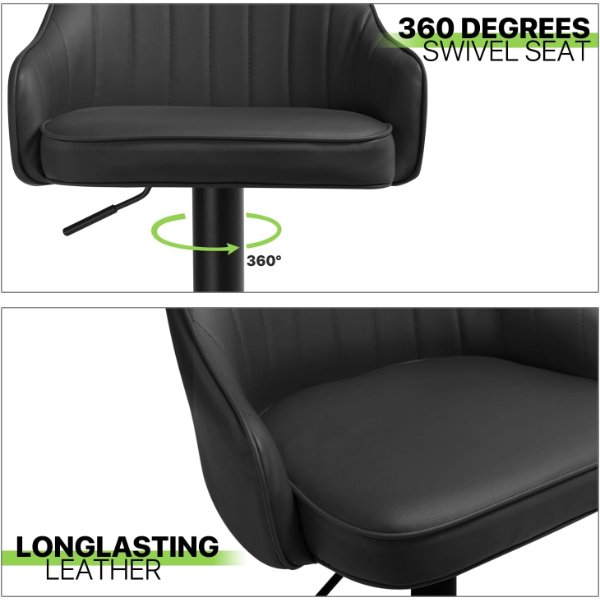 Chaise Tabouret Réglable Pivotante avec Repose-pieds – Chaise Tabouret CC-6006