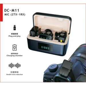 Kit de Micro cravate Sans Fil Candc Dual MIC (2 émetteurs + 1 récepteur) pour Spécial – Candc DC-M11