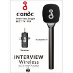 Micro Sans Fil Candc Single MIC (1 émetteurs + 1 récepteur) pour Spécial Interview & – Candc DC-T20
