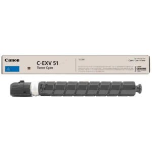 Toner Canon C-EXV51 Cyan (60 000 pages à 5%) – Canon C-EXV 51 – Cyan (Original)