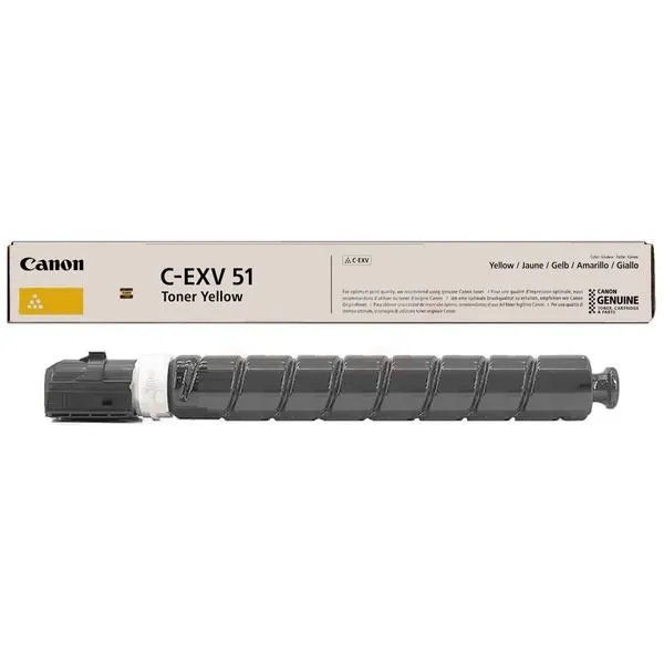 Toner Canon C-EXV51 Jaune (60 000 pages à 5%) – Canon C-EXV 51 – Jaune (Original)