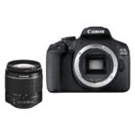 Appareil Photo Reflex Numérique 24.1 MP – Ecran LCD 3″ – Vidéo Full HD – Wi-Fi – NFC + – Canon EOS 2000D + EF-S 18-55 mm DC III
