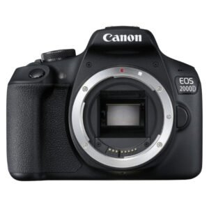 Appareil Photo Reflex Numérique 24.1 MP – Ecran LCD 3″ – Vidéo Full HD – Wi-Fi – NFC + – Canon EOS 2000D + EF-S 18-55 mm DC III
