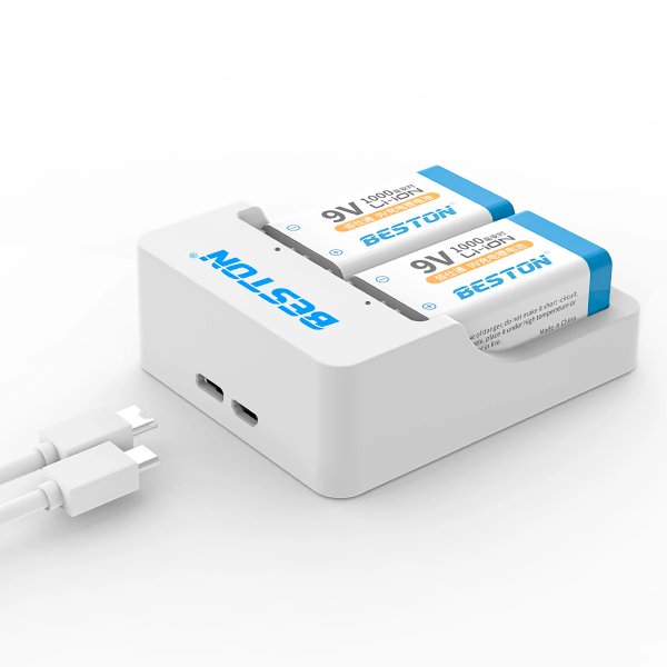 Chargeur Batteries 9V (uniquement Ni-MH / Li-ion) – BESTON BST-M7023