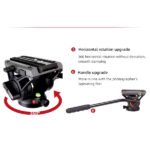 Trépied caméra professionnel en aluminium avec tête fluide Q5S – COMAN DX16LQ5S