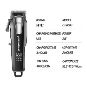 Tondeuse sans fil rechargeable – HTC CT-8083