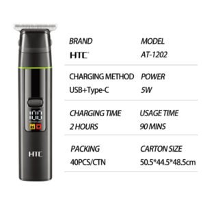 Tondeuse sans fil rechargeable – HTC AT-1202
