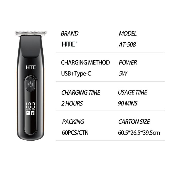 Tondeuse sans fil rechargeable – HTC AT-508