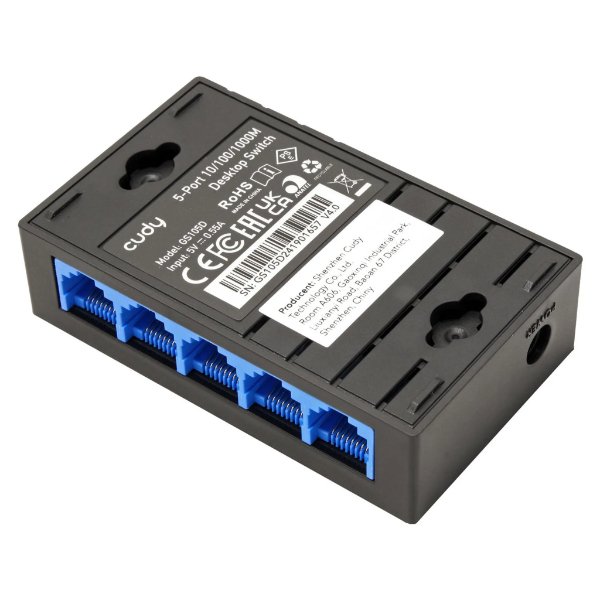 Switch 5 ports Gigabit 10/100/1000 Mbps – Cudy GS105D