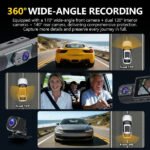 Caméra DVR de voiture HD 1080P à double canal avec Wi-Fi intégré, vue grand angle de 150 – DASHCAM C315WF