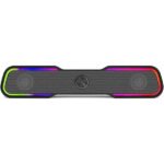 Baffle Ordinateur Multimédia 2.0 rétroéclairée RGB, USB/AUX – 6W RMS – HP DHE-6002