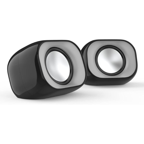 Baffle Ordinateur Multimédia 2.0, USB/AUX – 6W RMS – HP DHS-2111
