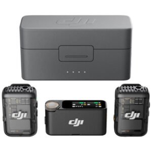 Microphone pour professionnel – écran OLED 1″ – réduction intelligente du bruit – portée – DJI Mic 2 (2 TX + 1 RX + Charging Case)