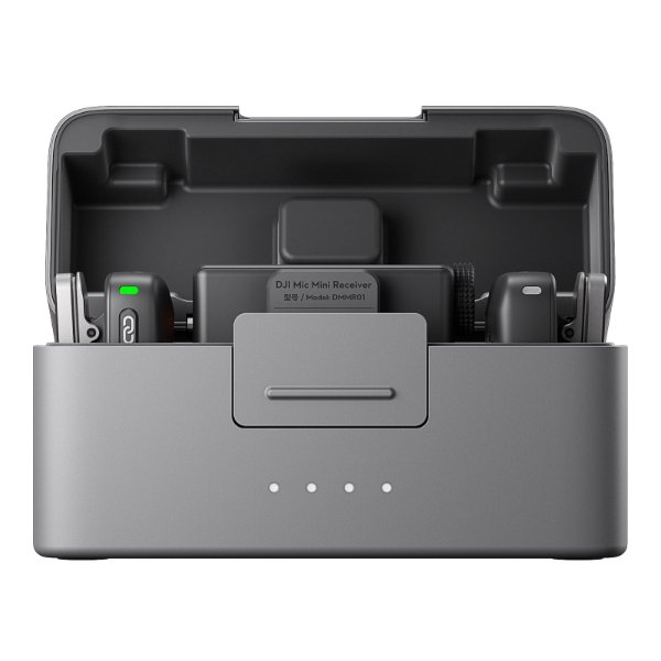 Microphone compact – portée 400 m – 48 heures d’autonomie – annulation active du bruit – DJI Mic Mini (2 TX + 1 RX + Charging Case)