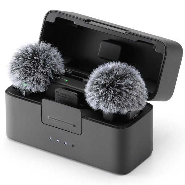 Microphone compact – portée 400 m – 48 heures d’autonomie – annulation active du bruit – DJI Mic Mini (2 TX + 1 RX + Charging Case)