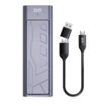 Boîtier disque dur SSD M.2 NVMe vers Type-C 3.2 Gen2 20 Gbit/s en alliage d’aluminium – DM HD2000
