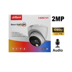 Caméra dôme analogic HDCVI Smart Dual Light couleur 2MP – Dahua HDW1200CLQP-IL-A