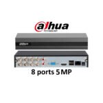 DVR 8 Channels Penta-brid 5MP Value/1080P Compact 1U Enregistreur vidéo numérique WizSense – Dahua XVR5108HS-I3