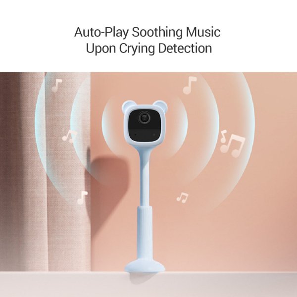 EZVIZ – Caméra IP Wi-Fi intérieur Pour Bébé Alimenté par Batterie 2MP – BM1. – EZVIZ BM1 (1080P)
