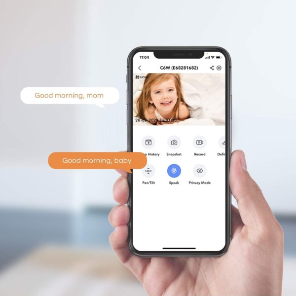 EZVIZ – Caméra IP Wi-Fi intérieur panoramique – Résolution 2K – Jour/Nuit – CS- C6W – EZVIZ C6W (4MP)