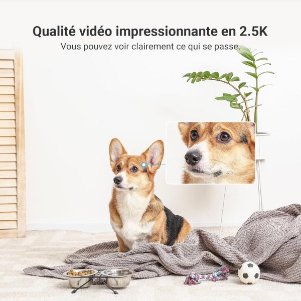EZVIZ – Caméra IP Wi-Fi intérieur panoramique 2K+ 4MP – C6 – EZVIZ C6 2K+ (4MP)