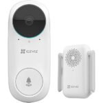 EZVIZ – Sonnette vidéo sans fil avec carillon, Wi-Fi, étanche, vidéo 2K, batterie – DB2C – EZVIZ DB2C