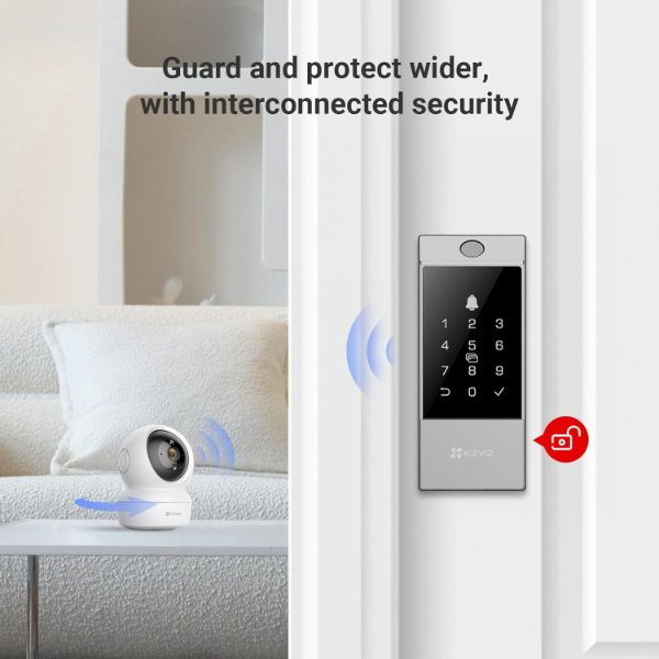 EZVIZ – Serrure connectée avec pose en applique – DL04 Pro – EZVIZ DL04 Pro