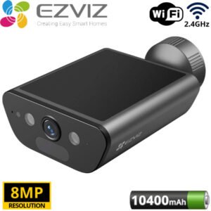 EZVIZ – Caméra solaire à batterie pour maison intelligente | Enregistrement toute la – EZVIZ EB5 4K (8MP)