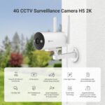 EZVIZ – Caméra 4G extérieur intelligente – H5 – EZVIZ H5 4G 2K (3MP)