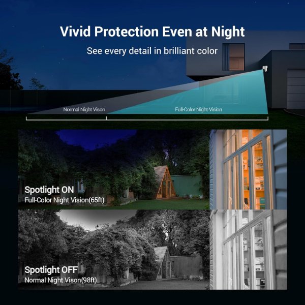 EZVIZ – Caméra IP Wi-Fi d’extérieur panoramique et inclinable 2K+ 4MP Jour/Nuit – CS-H8c – EZVIZ H8c 2K+ (4MP)