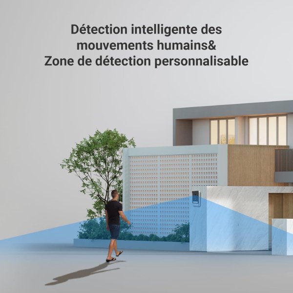EZVIZ – Vidéophone / Visiophone connecté avec reconnaissance d’empreinte palmaire en 2K – EZVIZ HP7 2K