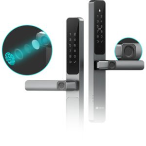 Serrure connectée avec empreinte digitale double face – EZVIZ DL06 Pro