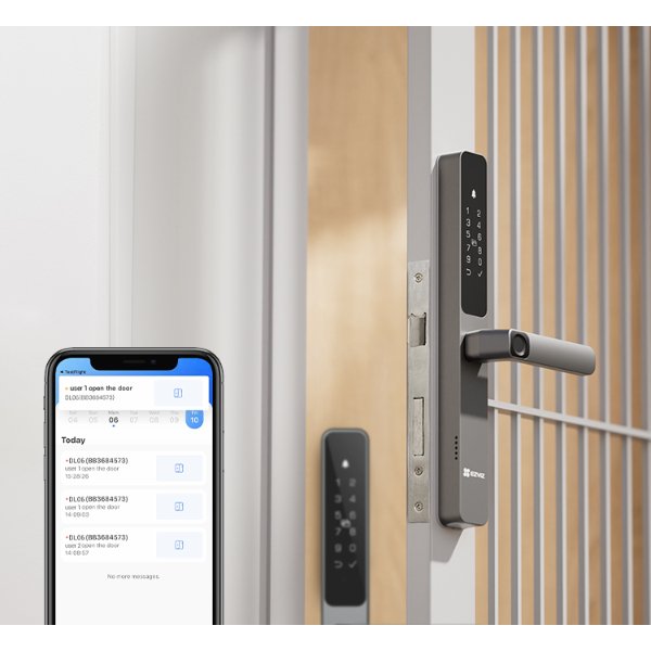 Serrure connectée avec empreinte digitale double face – EZVIZ DL06 Pro